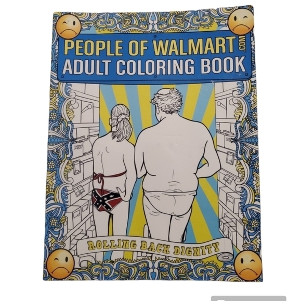 People of Walmart Adult Coloring‎ Book Hobby Leisure Stress Release
